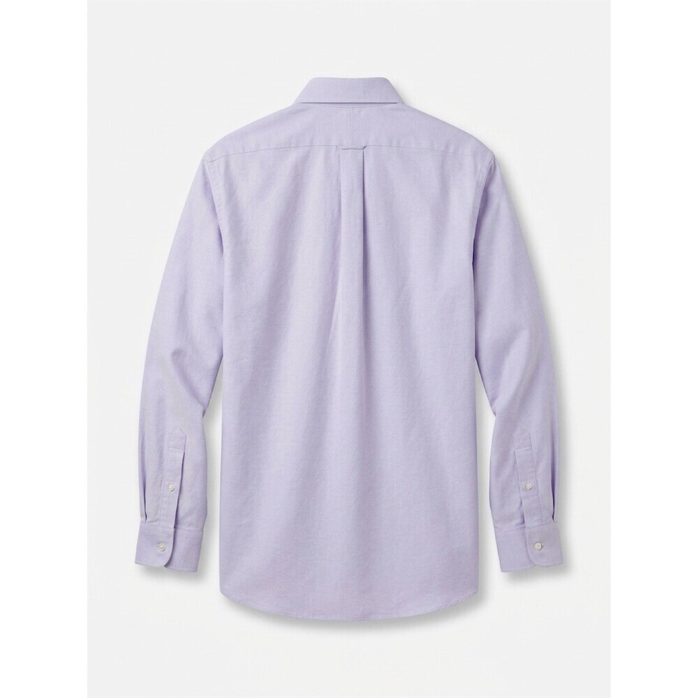 Roundtree & Yorke Dress Shirt Mens 17.5 34/35 Purple Slim Button-Down - Picture 7 of 8